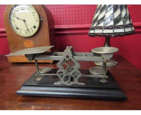 Edwardian postal scales - "Inland letter post", with weights
