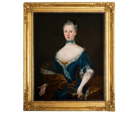 Circle of Maria Giovanna Clementi (Piedmontese 1692–1761)
Portrait of a noble woman
Oil on canvas
In a carved and gilt frame
