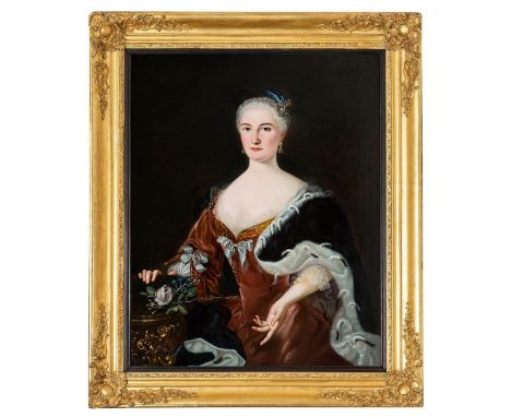 Circle of Maria Giovanna Clementi (Piedmontese 1692–1761)
Portrait of a noble woman
Oil on canvas
In a carved and gilt frame
