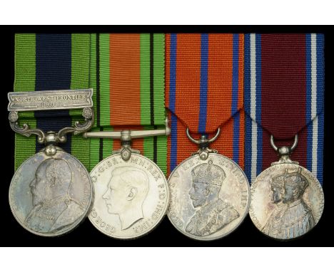 Four: Inspector H. A. Potter, Metropolitan Police, late Royal Garrison Artillery  India General Service 1908-35, 1 clasp, Nor
