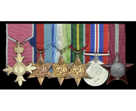 A Second War ‘North Russia convoy operations’ O.B.E., Soviet Order of the Red Star group of six awarded to Chief Engineer Off