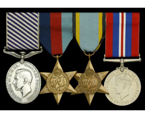 A Second War ‘Bomber Command’ D.F.M. group of four awarded to Flying Officer W. H. Widger, Royal Air Force, who flew 28 opera