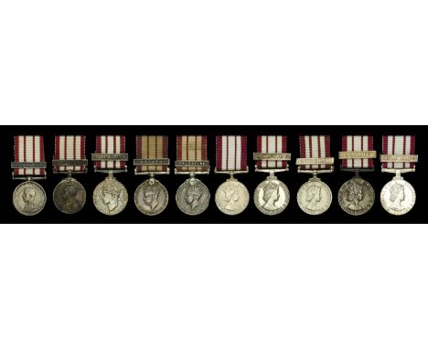 Miniature Medals: Naval General Service 1915-62 (10), no clasp, E.II.R.; 1 clasp (9), Persian Gulf 1909-1914; Iraq 1919-1920;