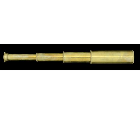 A Field Officer’s Telescope. A 20th Century Field Officer’s three-drawer brass telescope, brass mounted throughout and extend