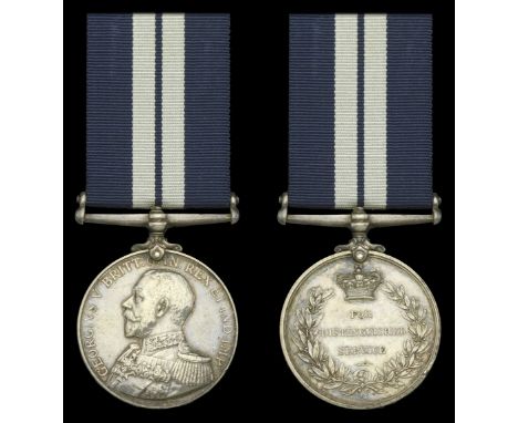 A Great War trawlerman’s D.S.M. awarded to Trimmer G. O. Pickess, Royal Naval Reserve, H.M.T. Bombardier, for the destruction