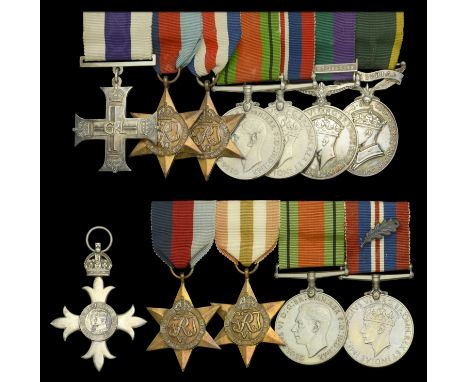 Family group:  A fine Second War ‘North West Europe’ 1944 M.C. group of seven awarded Lieutenant Colonel F. W. ‘Tosty’ Finnig