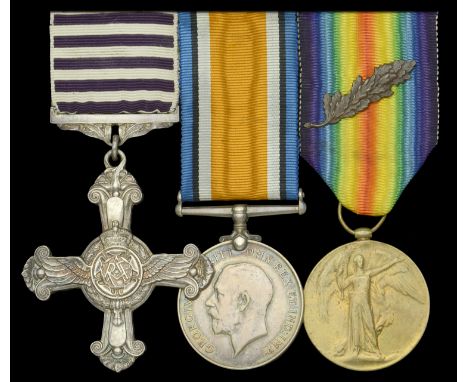 A Great War ‘Egyptian Expeditionary Force’ D.F.C. group of three awarded to Lieutenant D. Alliban, Royal Flying Corps and Roy