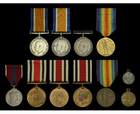 British War Medal 1914-20 (3) (S-18734 Pte. W. King. Camerons.; 62751 Pte. C. K. Joseph. M.G.C.; E. G. Carter. V.A.D.); Victo