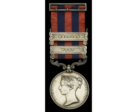 The most important India General Service medal awarded to Ensign Henry Haversham Austen (later Lieutenant-Colonel Godwin-Aust