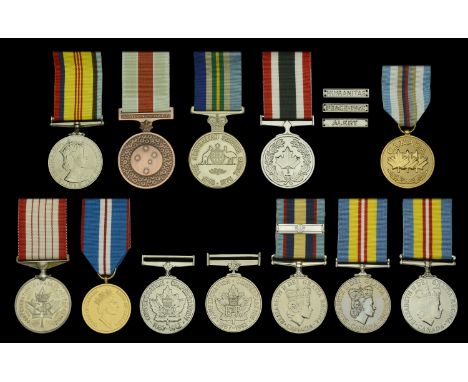 Australia, Australian Service Medal 1945-75, unnamed; Civilian Service Medal 1939-45, bronze, the reverse engraved ‘Sample Sp