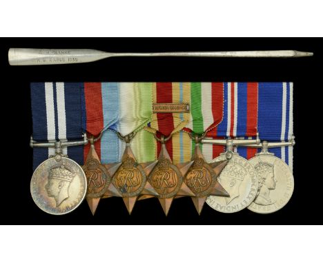 A fine Second War ‘V.C. Submarine’ D.S.M. group of seven awarded to Petty Officer Telegraphist A. R. Clarke, Royal Navy, deco