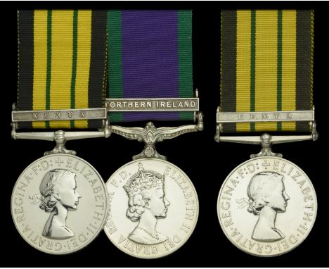 Pair: Lance-Corporal F. A. Challice, Devonshire and Dorset Regiment  Africa General Service 1902-56, 1 clasp, Kenya (23011809