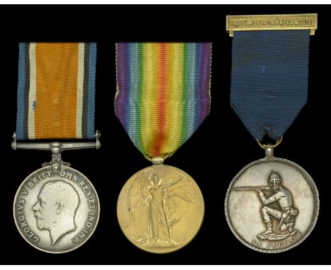 Pair: Private J. P. Gowman, Welsh Regiment  British War and Victory Medals (46976 Pte. J. P. Gowman. Welsh R.); together with