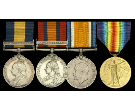 Family Group:  Pair: Private R. A. Makins, 1st Regiment, South African Infantry British War and Bilingual Victory Medals (Pte