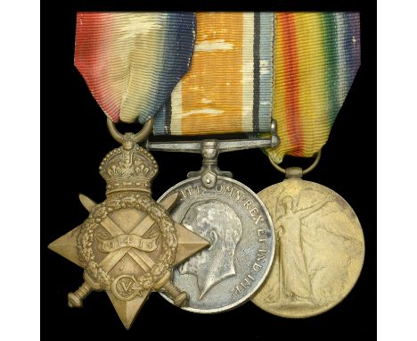 Three: Able Seaman V. G. C. Walker, Royal Navy, who served in H.M.S. Minotaur at the Battle of Jutland  1914-15 Star (J.32923