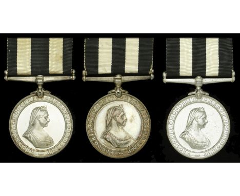 Service Medal of the Order of St John (3) (39737 D/Supt. M. E. Hannaford, Plymouth. S.J.A.B. 1948; 4352/H. Cdt. Supt. G. C. Q