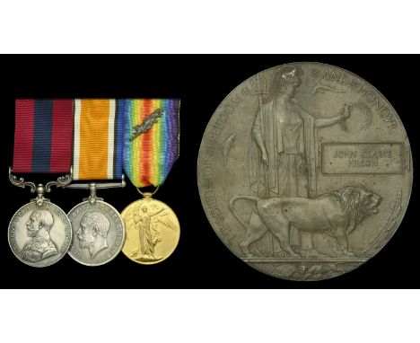 A Great War ‘Egyptian Theatre’ D.C.M. group of three awarded to Sergeant J. Hilson, 1st Regiment, South African Infantry, who