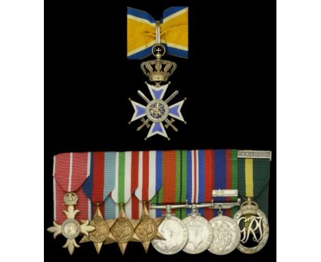 A Second War O.B.E. group of nine awarded to Brigadier G. P. Henderson, Canadian Forces, who played an active role in the pla