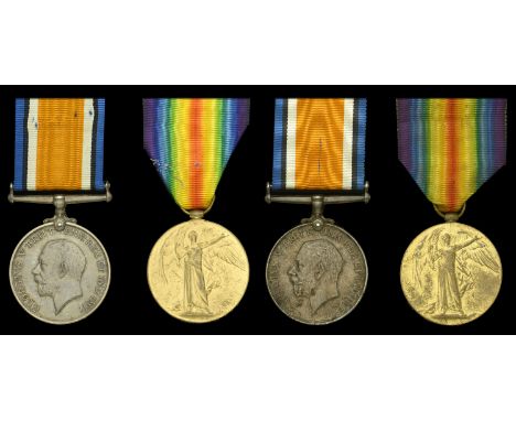 Pair: Private R. Mullan, 1st Regiment, South African Infantry British War and Bilingual Victory Medals (Pte. R. Mullan. 1st. 