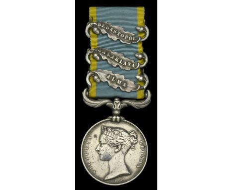 The Crimea Medal awarded to Private C. Porter, 93rd Highlanders, one of the ‘Thin Red Line’ at Balaklava, who was subsequentl