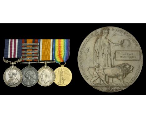 A Great War ‘Western Front’ M.M. group of four awarded to Company Sergeant Major W. M. White, 1st Regiment, South African Inf