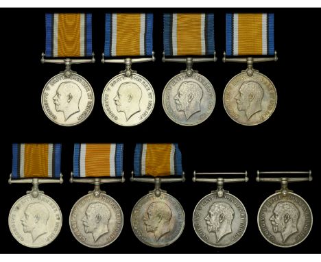 British War Medal 1914-20 (9) (170366 Spr. G. Austin. R.E.; 193898 Cpl. W. E. Forster. R.E.; 182797 Spr. T. C. Hillman. R.E.;