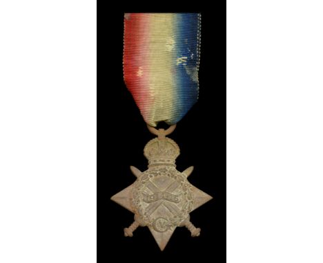 The 1914-15 Star awarded to Private J. Tinkler, 15th Battalion, Durham Light Infantry, who was killed in action on the first 