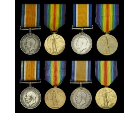 Pair: Private E. Bullock, Cheshire Regiment British War and Victory Medals (37062 Pte. E. Bullock. Ches. R.) some staining, n