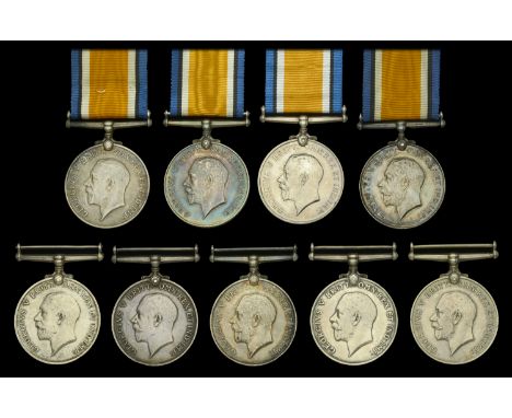 British War Medal 1914-20 (9) (418284 Spr. R. Broad. R.E.; 37760 Dvr. F. Colwill. R.E.; 189609 Sjt. F. J. Dallman. R.E.; 8264