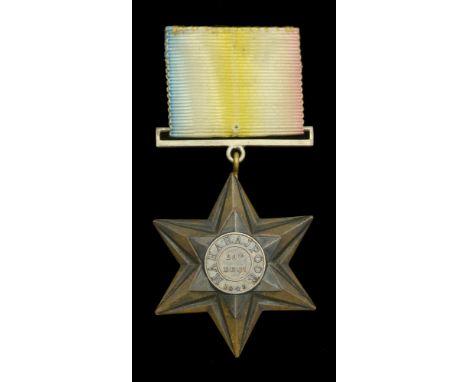 Maharajpoor Star 1843 (Private John Barey H.M. 40th Regt.) fitted with adapted silver bar suspension, good very fine £360-£40