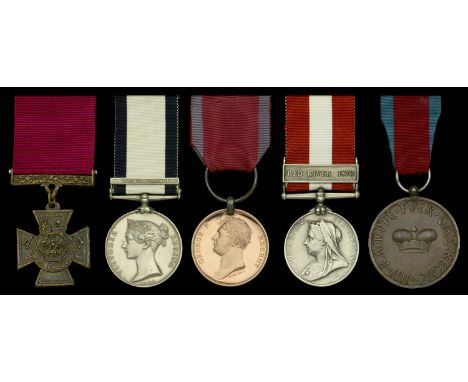 Copy and Defective Medals (5): Victoria Cross, this a poor-quality cast copy; Naval General Service 1793-1814, 1 copy clasp, 