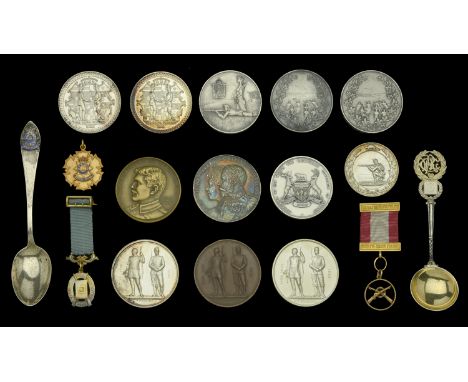 Miscellaneous Shooting Medals. A miscellaneous selection, comprising National Rifle Association Medallion (3), 48mm, silver (