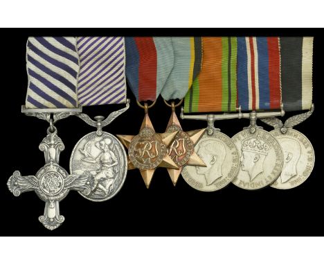 The particularly fine Second War immediate ‘Augsburg Raid’ D.F.C., D.F.M. group of seven awarded to Hampden and Lancaster nav