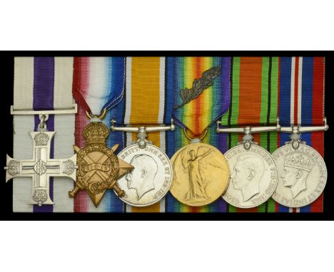 A Great War ‘Western Front’ M.C. group of six awarded to Captain H. V. Williams, 15th Battalion, Royal Welsh Fusiliers, who w