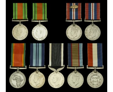 Defence Medal (2), one a Canadian issue in silver; War Medal 1939-45 (2), one with M.I.D. oak leaf, the other a Canadian issu