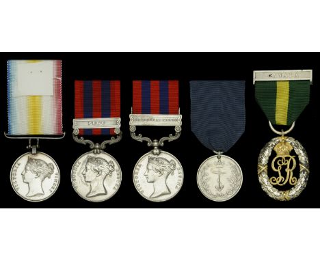 Renamed and Defective Medals (5): Candahar Ghuznee Cabul 1842 (Pte. A. Walker. 40th Regt.) modern engraved naming; India Gene