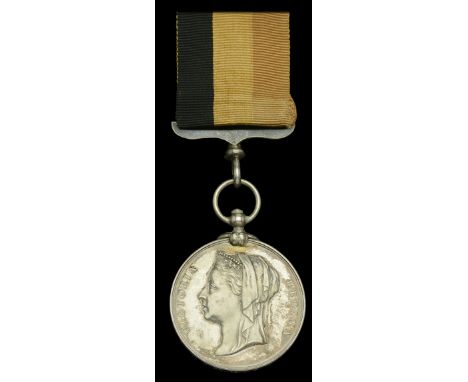 The scarce Central Africa Medal awarded to Mr W. J. Purkiss, Acting Superintendent at Fort Smith in 1893, where he survived a