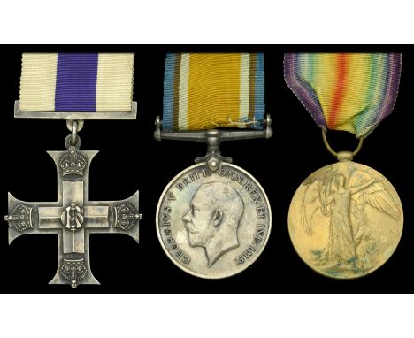 A Great War ‘Battle of Cambrai’ M.C. group of three awarded to Captain K. C. Brooke, 3rd Battalion, Canadian Infantry, for hi
