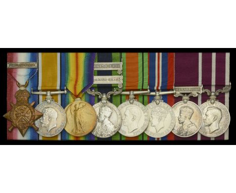 Eight: Warrant Officer J. H. B. Bacon, Royal Welch Fusiliers  1914 Star, with copy clasp (10546 Dmr. J. H. B. Bacon. 1/R.W. F