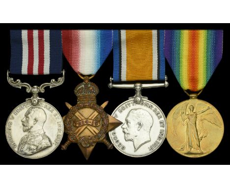 A Great War M.M. group of four awarded to Private William Parry, 1/6th (Territorial) Battalion, Royal Welsh Fusiliers  Milita