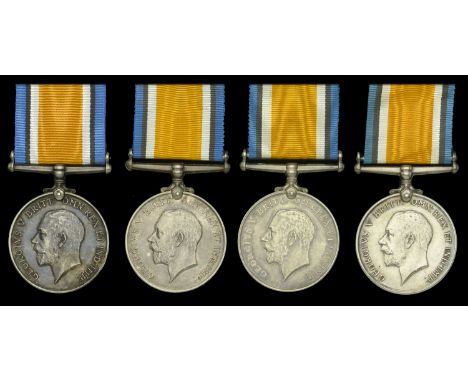 British War Medal 1914-20 (4) (Pte. F. T. Vilonel. 1st. S.A.I.; Pte. H. Wiles. 1st. S.A.I.; Pte. W. H. F. Winny. 1st. S.A.I.;