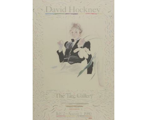 David Hockney RA (b.1937),'David Hockney, The Tate Gallery, Drawings and Prints 1961-1979', 1980 offset lithograph poster, 76