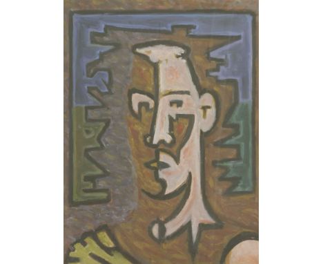 Jerzy Zanisok (Czech, 20th century)PORTRAIT OF A MANSigned and dated 1961 on backboard, oil on board49 x 39cm