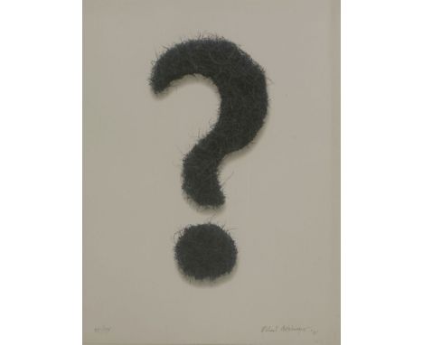 Richard Artschwager (American, 1923-2013)'QUESTION MARK'Photo-lithograph, signed and dated 2001 and numbered 35/17549 x 39cm