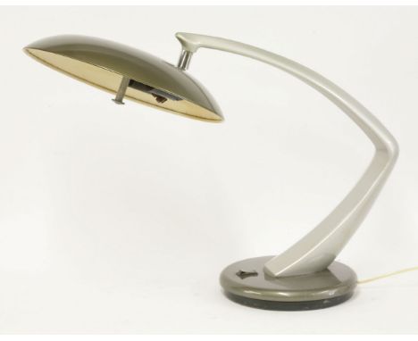 A Fase Lupela 'Boomerang' lamp,on a revolving stand,40cm high