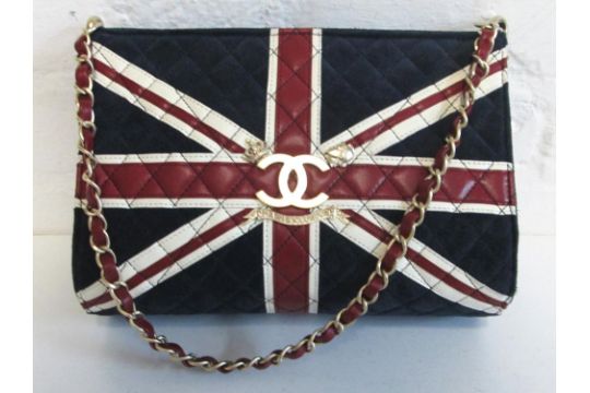 Chanel Union Jack Bag Limited Edition Quilted Suede And Leather Auction Date