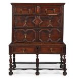 AN UNUSUAL SMALL OAK CHEST ON STAND, CIRCA 1690-1710