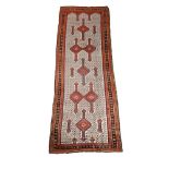 A SARAB RUNNER, approximately 400 x 140cm
