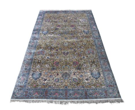 A TEHRAN CARPET approximately 777 x 434cm Provenance: The Guy Reed Will Trust, Copgrove Hall, Yorkshire  Condition Report:  C