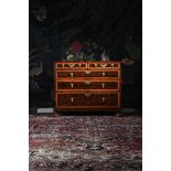 A WILLIAM & MARY OLIVEWOOD OYSTER VENEERED AND HOLLY CROSSBANDED CHEST OF DRAWERS, CIRCA 1690